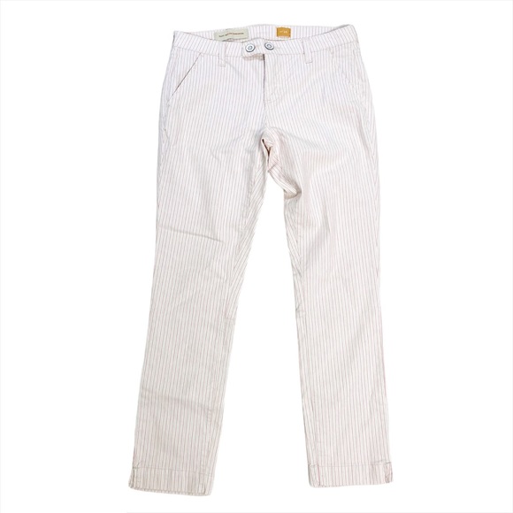 Pilcro and the letterpress Striped Crop Pants - Picture 1 of 8